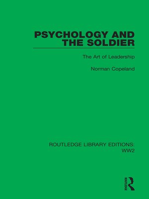 cover image of Psychology and the Soldier